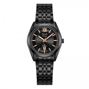 Alexandre Christie AC 8690 Black Rosegold Lady LDBIPBARG